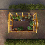 Mercia Woodsman Apex Wooden Greenhouse 8 x 6 - Glass Glazing thumbnail