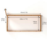 Mercia Woodsman Pent Lean-To Wooden Greenhouse 8 x 4 - Styrene Glazing thumbnail