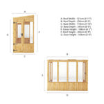 Mercia Woodsman Pent Lean-To Wooden Greenhouse 8 x 4 - Styrene Glazing thumbnail