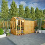 Mercia Woodsman Apex Greenhouse Combi Shed 10 x 6 thumbnail