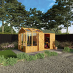 Mercia Woodsman Apex Greenhouse Combi Shed 12 x 6 thumbnail