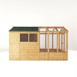 Mercia Woodsman Apex Greenhouse Combi Shed 12 x 6 thumbnail