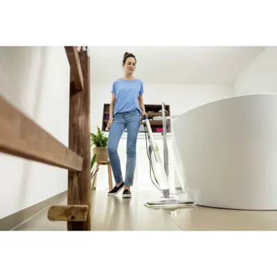 Karcher SC2 Upright Steam Cleaner Bathroom Floor