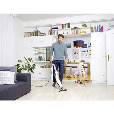 Karcher SC3 Upright Steam Cleaner Living Room Floor