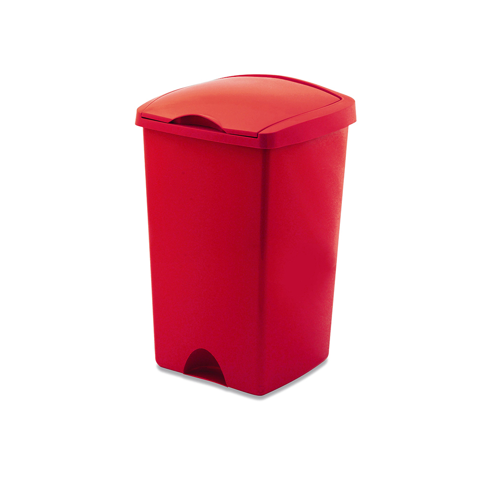 Addis 50L Lift Top Bin (Red) - Wastebins - CleanStore